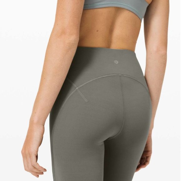 Lululemon Get Centred High Rise Crop 21" (Size 4) - Grey Sage - Picture 2 of 9